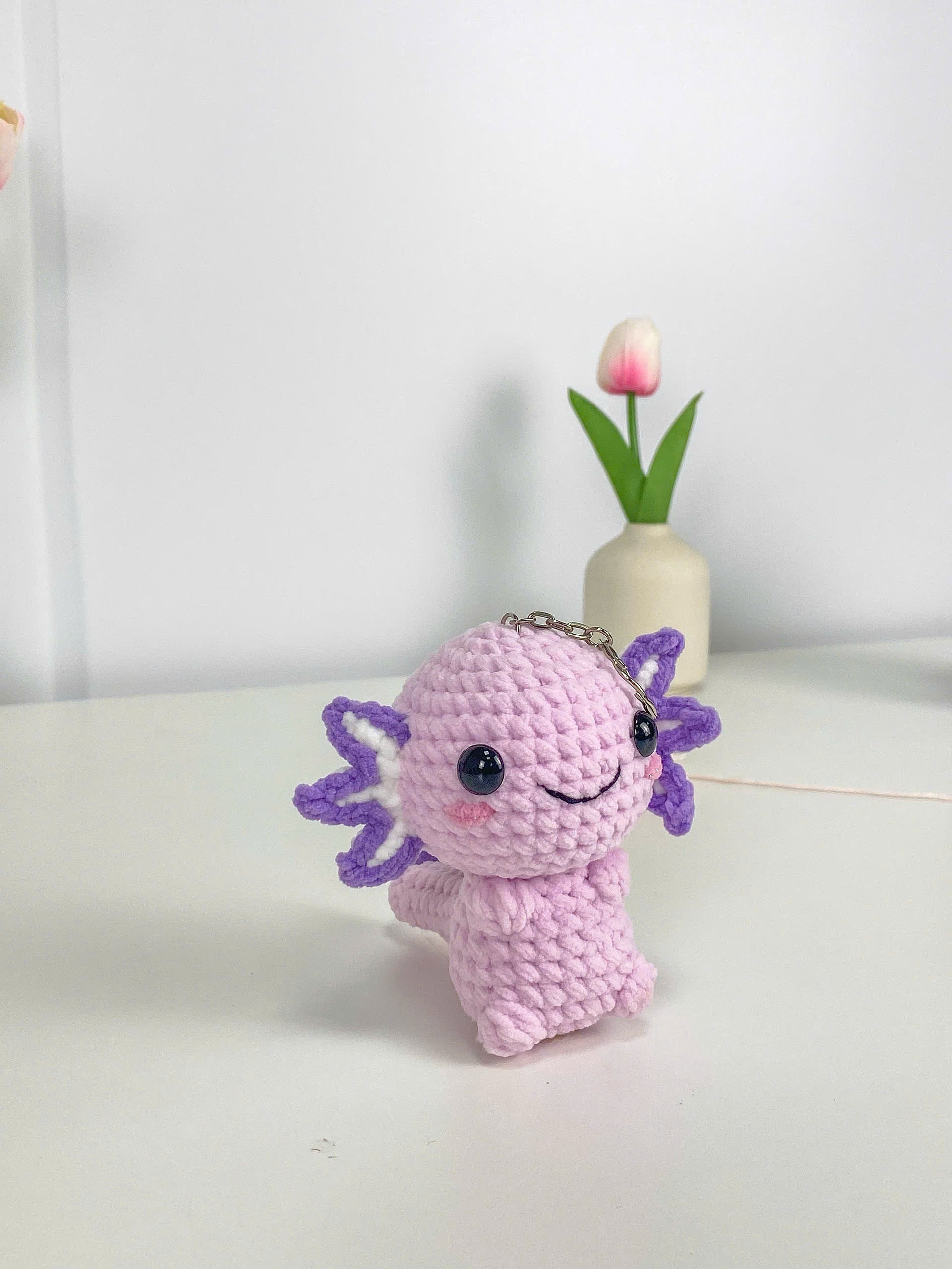 Dragon Keychain Crochet Pattern: Amigurumi Plush Toy Set (PDF Pattern)
