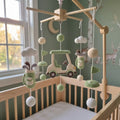 Crochet Golf Baby Mobile, Golf Cart Club Bag Flag Crib Decor, Sports Nursery Hanging, Baby Shower Gift for Boy or Girl Nursery Room Decor