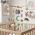 Handmade Ocean Baby Mobile, Crochet Sea Turtle Crib Mobile, Shell Star Nursery Decor, Coastal Baby Shower Gift