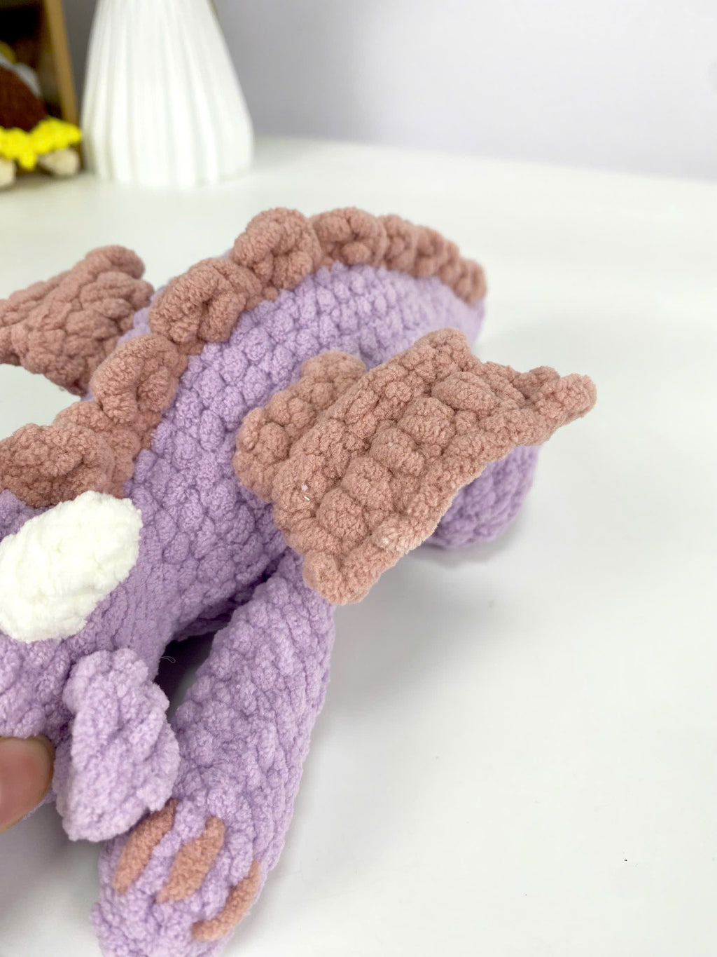 Dragon Amigurumi Crochet Pattern: Sleeping Plush Toy (PDF)