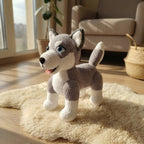 Grey White Dog Crochet Pattern PDF, Husky Dog Amigurumi Tutorial, Puppy Crochet Pattern
