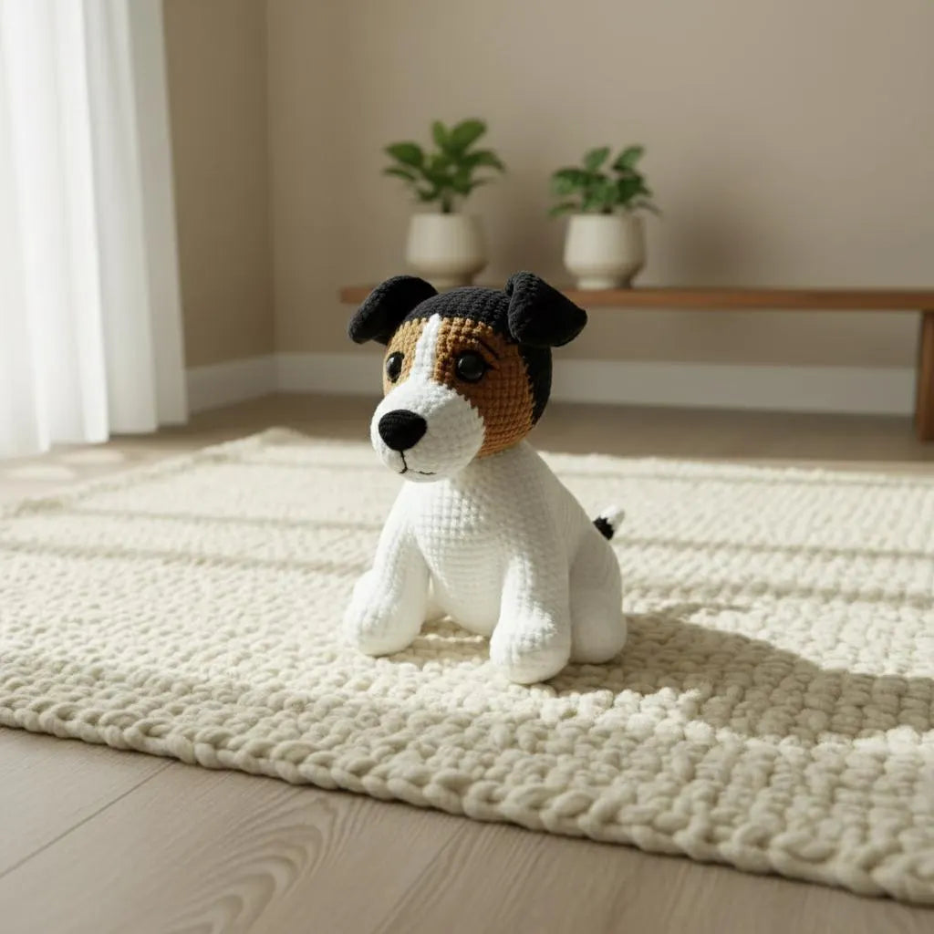 Jack Russell Terrier Crochet Pattern, Amigurumi Puppy Toy (PDF Pattern)