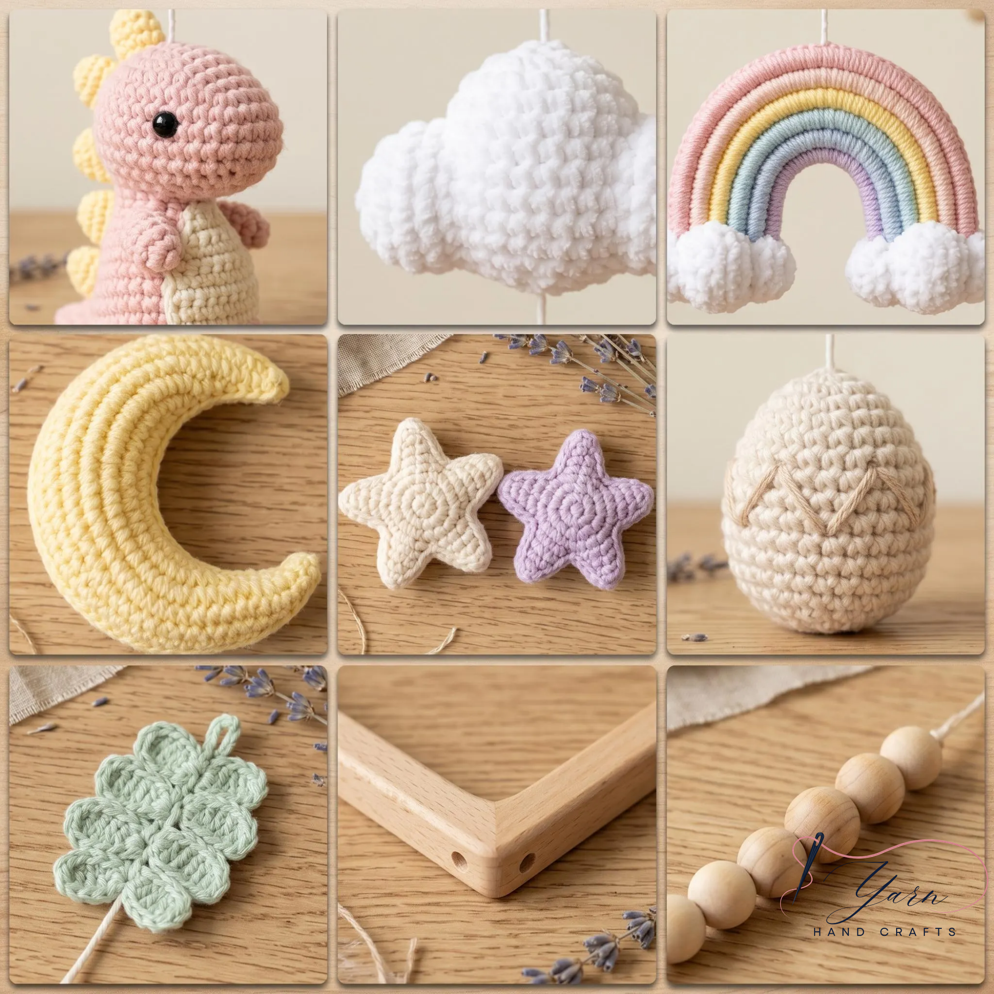 Handmade Dinosaur Baby Mobile, Crochet T-Rex Triceratops Crib Mobile, Dino Nursery Decor, Baby Boy Shower Gift, Prehistoric Animal Nursery Mobile