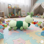 Crochet Caterpillar Plush, Handmade Green Amigurumi Bug, Soft Stuffed Insect Toy, Caterpillar Lover Gift, Nursery Decor