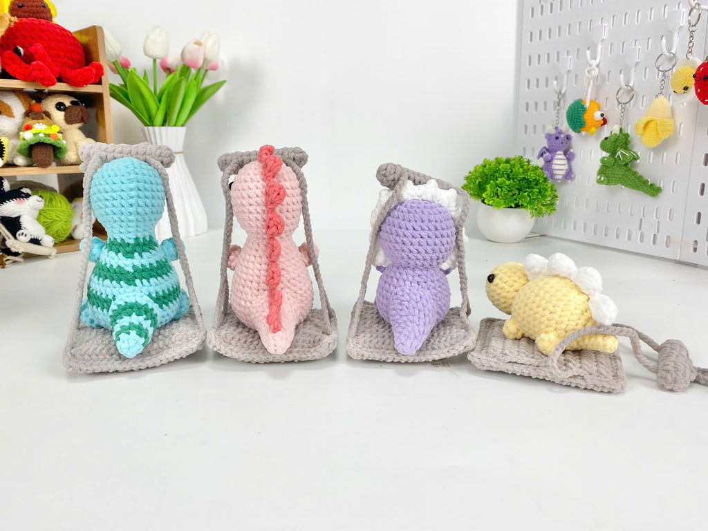 Crochet Animal Keychain Pattern Bundle: 4-in-1 Amigurumi DIY (PDF Pattern)