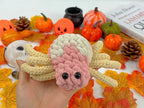 Heartfelt Spider Crochet Pattern PDF, Cute Pink Spider Amigurumi Tutorial, Chunky Plush Spider Pattern