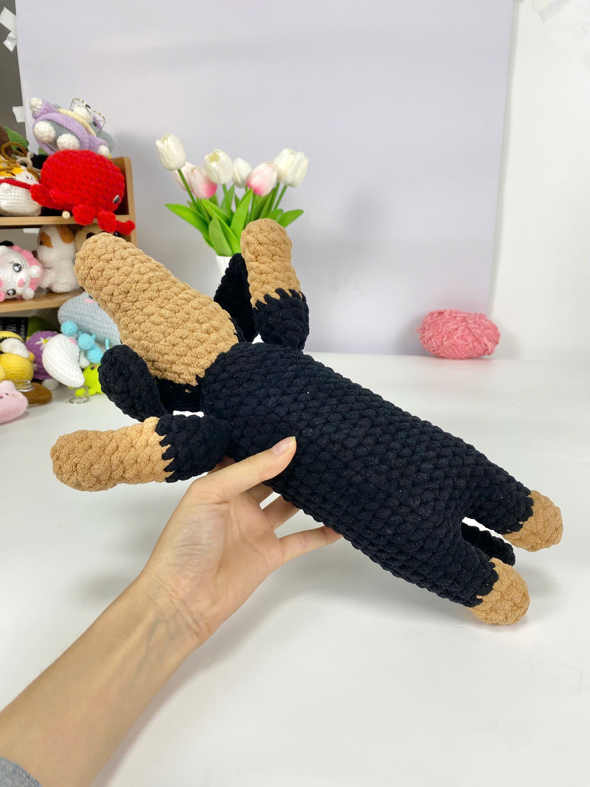 Dachshund Crochet Pattern PDF: Amigurumi Puppy Plushies (2 in 1)