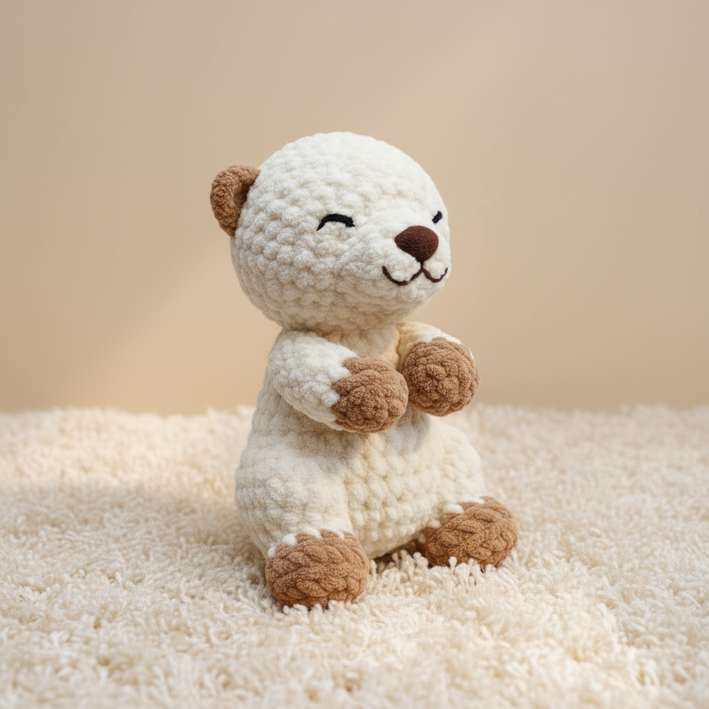 Teddy Bear Crochet Pattern PDF, Cute Bear Amigurumi Tutorial, Plush Bear Crochet Pattern