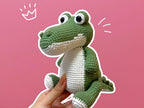 Crocodile Crochet Pattern PDF, Cute Alligator Amigurumi Pattern