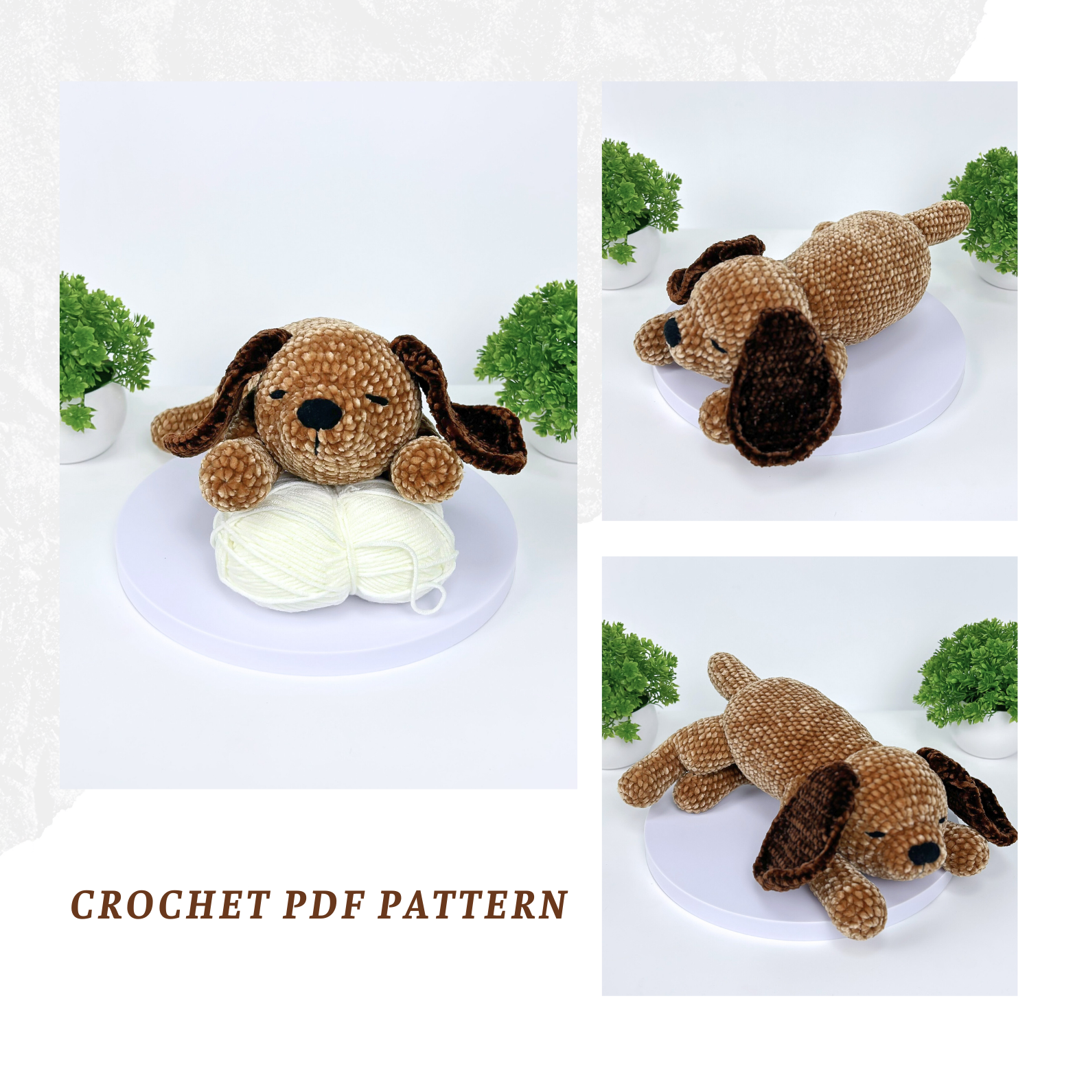 Amigurumi Dog Crochet Pattern: Velvet Puppy (English PDF Pattern)
