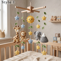 Handmade Crochet Safari Baby Mobile – Nursery Crib Decor