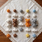 Handmade Crochet Cat Baby Mobile – Kitty Nursery Crib Decor