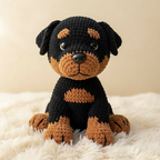 Rottweiler Crochet Pattern, Dog Amigurumi PDF, Realistic Dog Plush Pattern