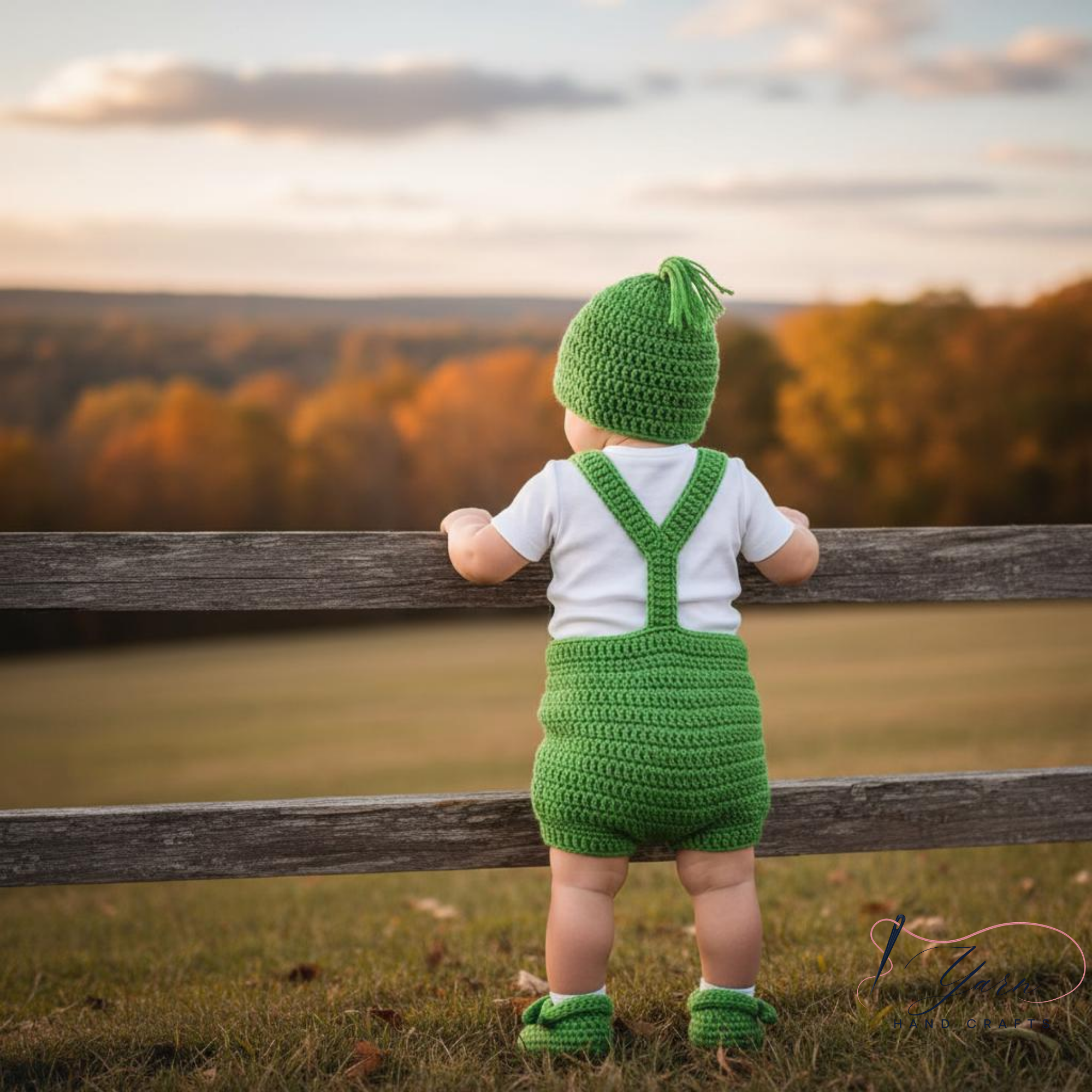 Personalized Green Baby Crochet Outfit | Handmade Christmas Baby Set | Custom Grinch Inspired Baby Costume | Crochet Hat Romper Booties | Holiday Photo Outfit