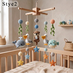 Crochet Ocean Baby Mobile, Handmade Sea Animal Crib Decor with Whale, Otter, Pelican, Stingray, Pufferfish and Stars, Nursery Gift