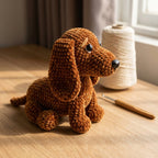 Dachshund Dog Crochet Pattern PDF – Amigurumi Sausage Dog Plush