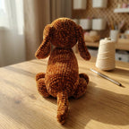 Dachshund Dog Crochet Pattern PDF – Amigurumi Sausage Dog Plush