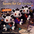 Spooky Cat Crochet Pattern PDF – Halloween Bat Amigurumi Plush