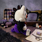 Spooky Cat Crochet Pattern PDF – Halloween Bat Amigurumi Plush