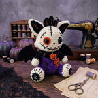 Spooky Cat Crochet Pattern PDF – Halloween Bat Amigurumi Plush