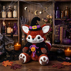 Witch Fox Crochet Pattern PDF – Halloween Amigurumi Plush with Hat & Cloak