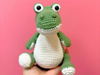 Crocodile Crochet Pattern PDF, Cute Alligator Amigurumi Pattern