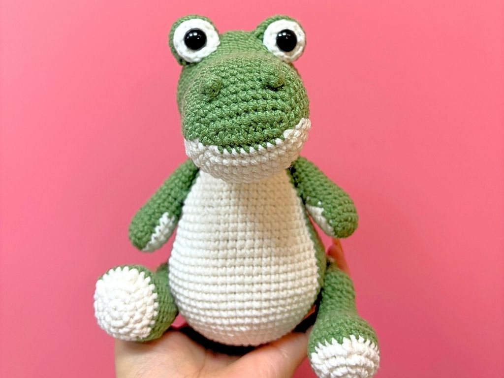 Crocodile Crochet Pattern PDF, Cute Alligator Amigurumi Pattern