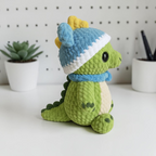 Cute Dinosaur Crochet Pattern PDF, Baby Dino Amigurumi, Crochet Dinosaur Plush Toy