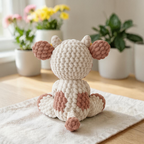 Laughing Cow Crochet Pattern, Cow Amigurumi Pattern, Low Sew Crochet Pattern