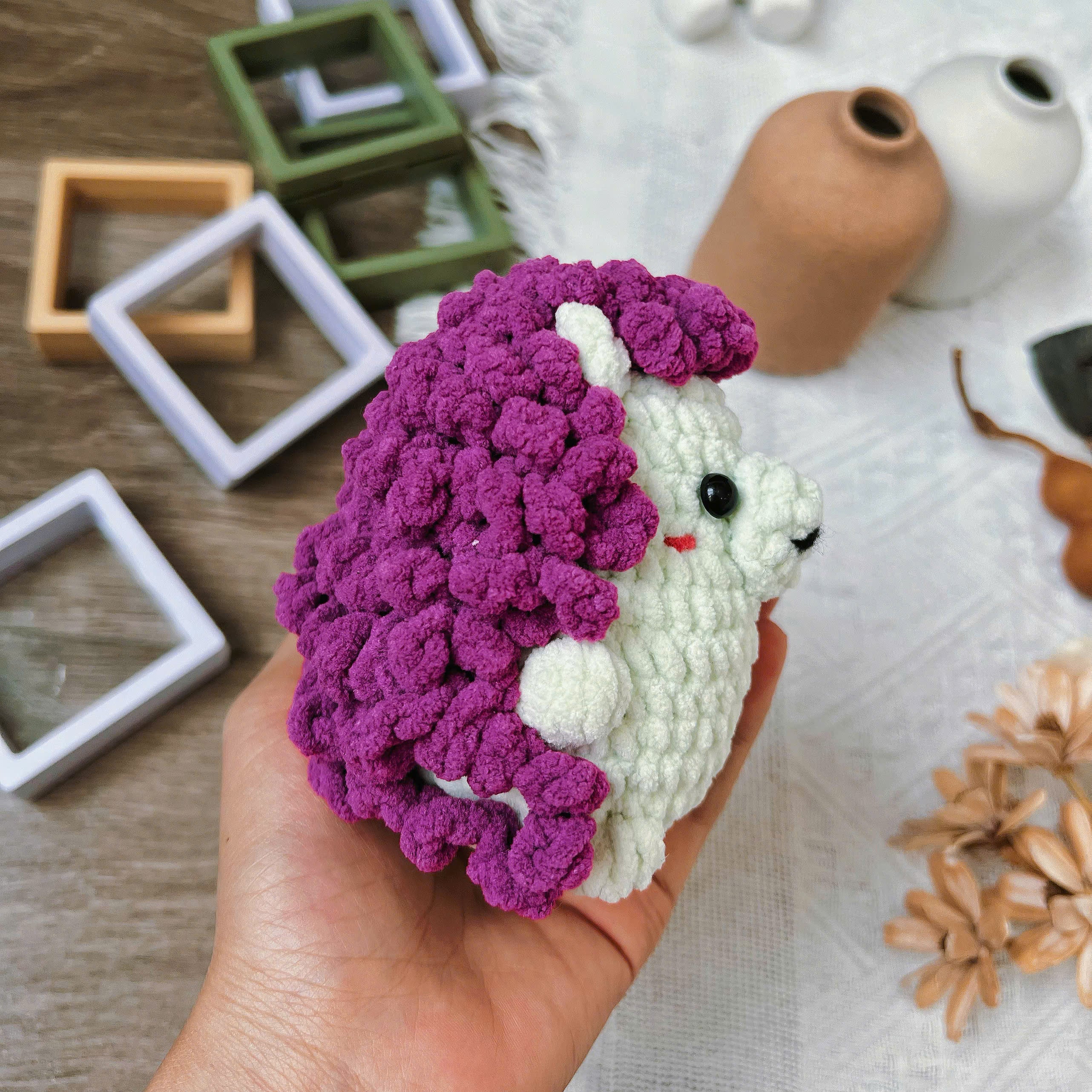 Hedgehog No Sew Crochet Pattern PDF, Cute Hedgehog Amigurumi Tutorial, Easy Plush Animal Pattern, Beginner Crochet Project