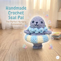 Crochet Seal Plush with Floatie, Handmade Amigurumi Sea Animal, Soft Ocean Stuffed Toy, Seal Lover Gift, Nursery Decor