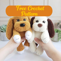 Free Puppy Crochet Pattern, Cute Dog Amigurumi PDF Tutorial, Plush Toy Digital Download