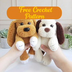 Free Puppy Crochet Pattern, Cute Dog Amigurumi PDF Tutorial, Plush Toy Digital Download
