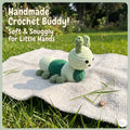 Crochet Caterpillar Plush, Handmade Green Amigurumi Bug, Soft Stuffed Insect Toy, Caterpillar Lover Gift, Nursery Decor