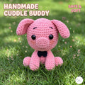 Handmade Crochet Pig Plush, Pink Amigurumi Pig Stuffed Animal, Soft Piglet Toy, Farm Animal Gift, Cute Nursery Decor
