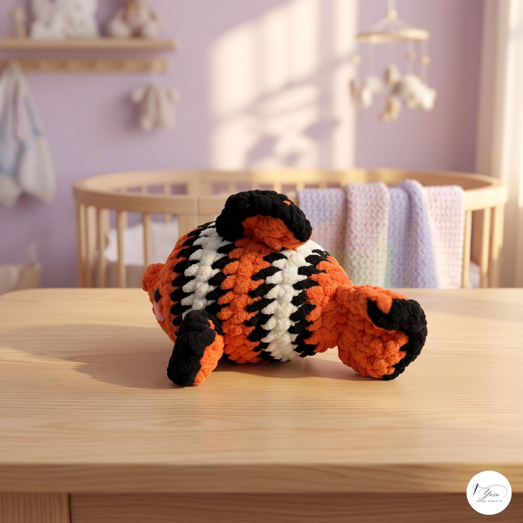 Handmade Crochet Koi Fish Plush, Orange Black White Amigurumi Carp, Soft Fish Stuffed Animal, Japanese Koi Gift, Pond Lover Decor