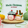 Christmas Mochi Crochet Pattern PDF, Cute Mochi Doll Amigurumi, Christmas Tree & Reindeer Crochet Tutorial,