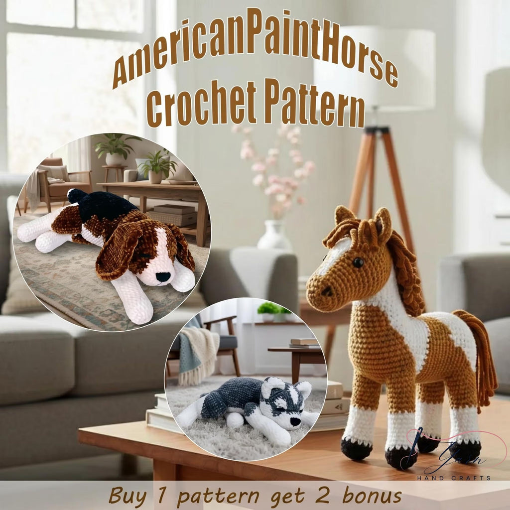 Crochet Stuffed Animals, Handmade Amigurumi Animal Plush Toy, Cute Farm Animal Doll, Soft Cuddly Nursery Decor, Baby Shower Gift, Kids Gift