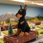 Crochet Puppy Dog Plush Toy, Handmade Amigurumi Dog Doll, Rottweiler Crochet Pattern, Husky Doberman Stuffed Animal, Cute Dog Lover Gift