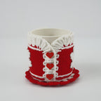 Christmas Cup Cozy Crochet Pattern PDF, Snowflake Mug Sweater Tutorial, Cup Hug Crochet Cover