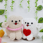 Crochet Dog Pattern PDF, Maltese and Goldie Amigurumi Tutorial, Cute Puppy Crochet Pattern