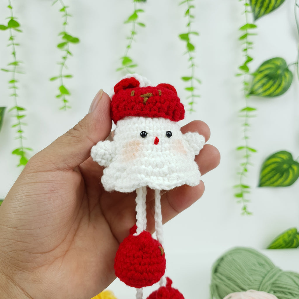Ghost Car Hanging Crochet Pattern PDF, Cute Hanging Ghost Amigurumi, Car Charm Crochet Tutorial