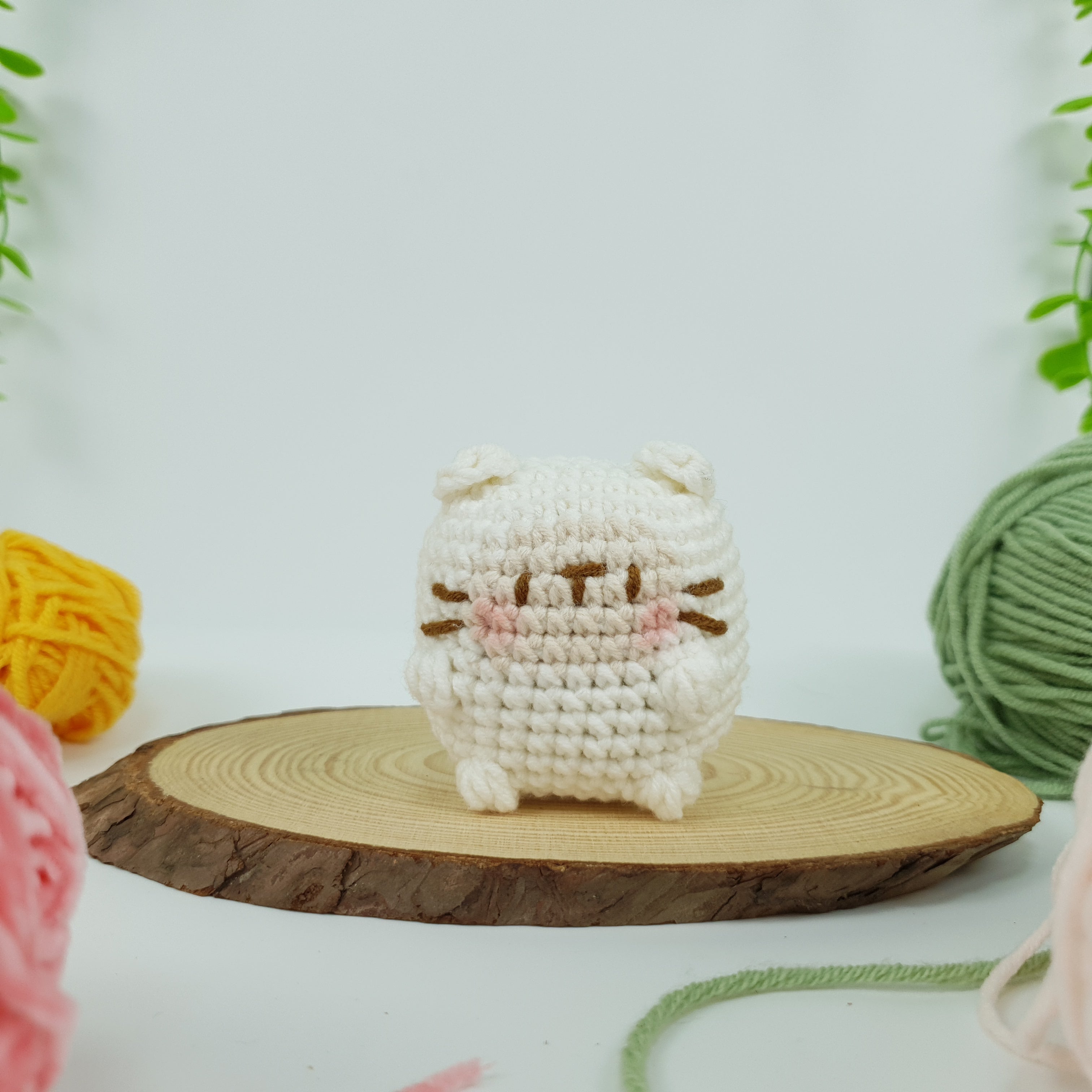 Mini Cat Crochet Pattern PDF, Cute Kawaii Cat Amigurumi Tutorial