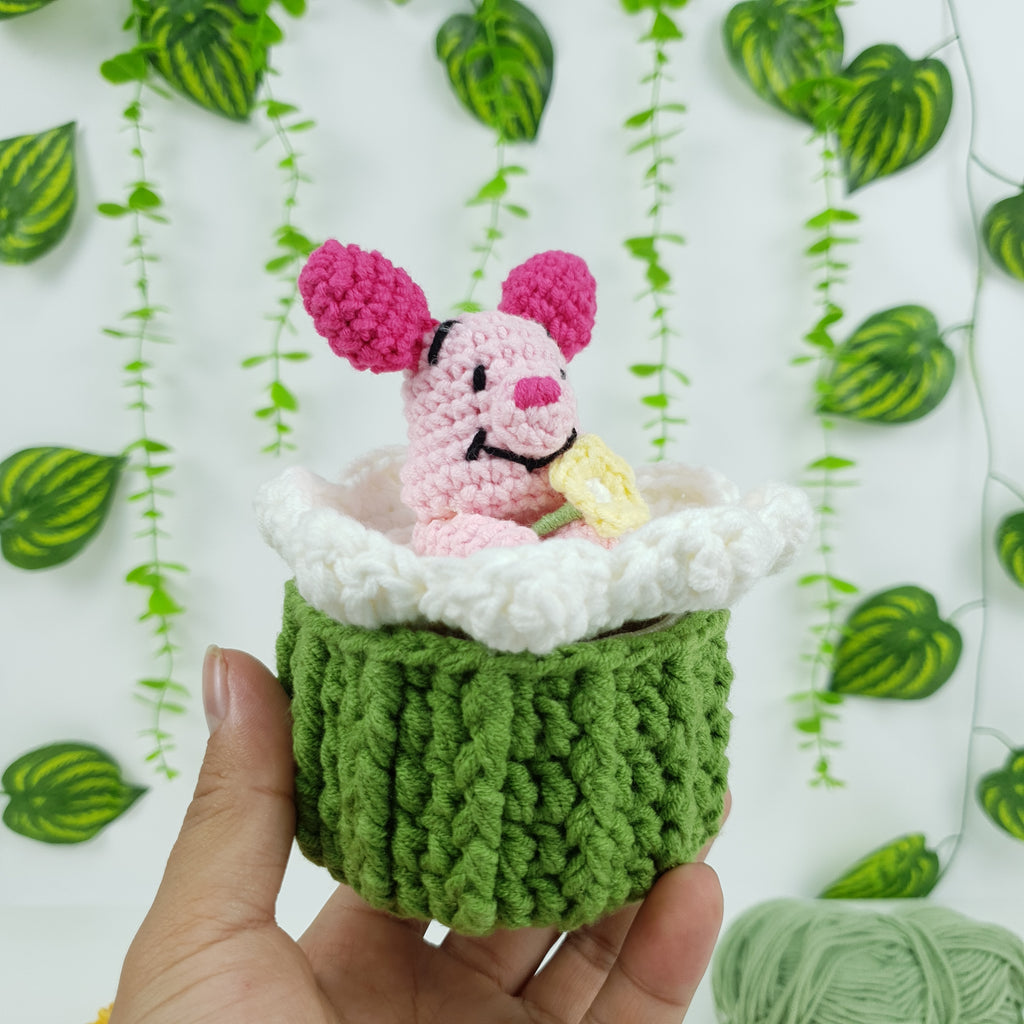 Crochet Storage Box Pattern PDF, 3 in 1 Cute Animal Basket Bundle, Mini Organizer Crochet Pattern