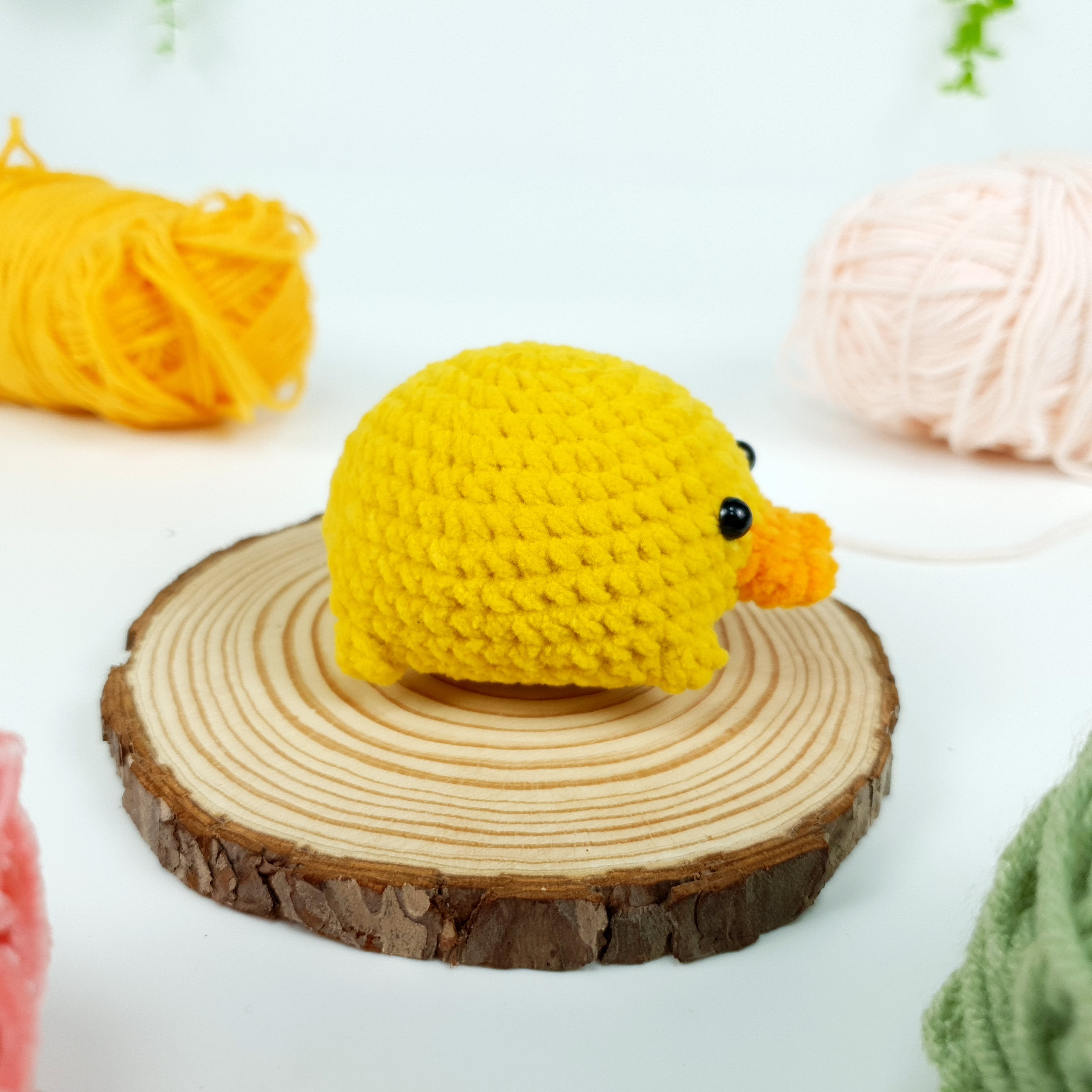 Mini Duck Crochet Pattern PDF, Quackie Amigurumi Tutorial, Cute Pocket Duck Plush
