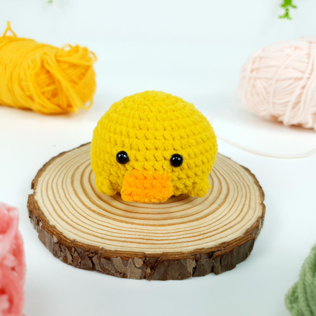 Mini Duck Crochet Pattern PDF, Quackie Amigurumi Tutorial, Cute Pocket Duck Plush
