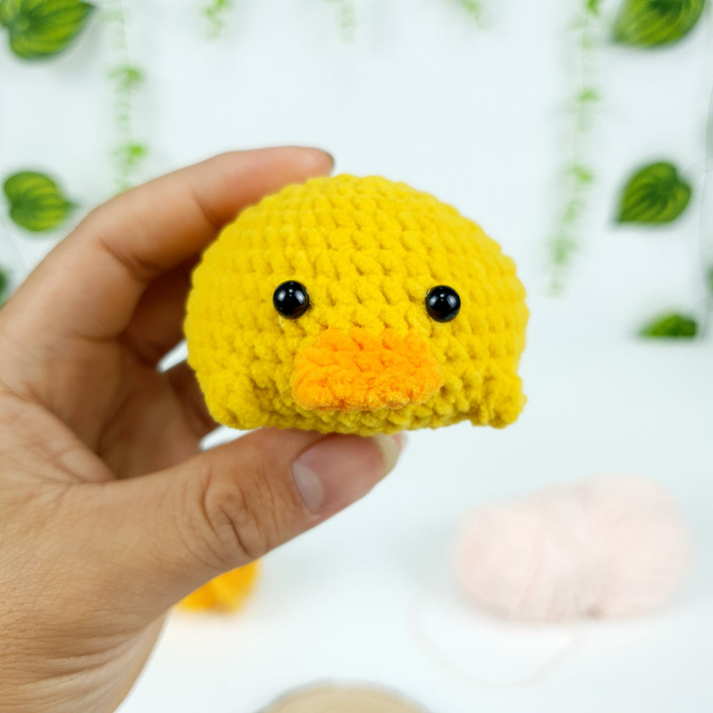 Mini Duck Crochet Pattern PDF, Quackie Amigurumi Tutorial, Cute Pocket Duck Plush