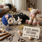 Handmade Crochet Dog Plush Toy, Cute Amigurumi Puppy Stuffed Animal, Soft Yarn Dog Doll, Cozy Nursery Decor, Unique Handmade Gift