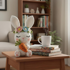 Crochet Bunny Plush Toy, Handmade Amigurumi Rabbit Doll, Kawaii Easter Bunny Gift, Cute Nursery Decor, Soft Crochet Animal, Baby Shower Gift