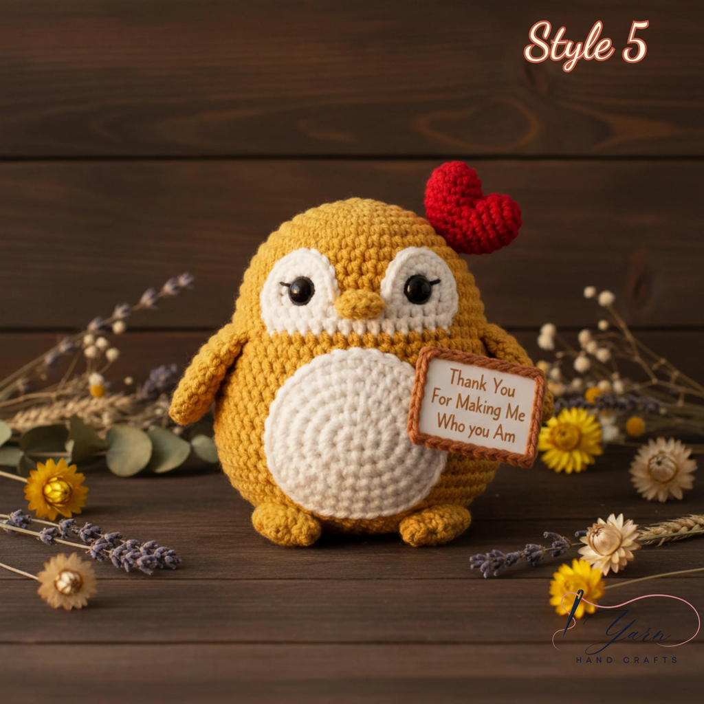 Crochet Penguin Plush Toy, Handmade Amigurumi Penguin Doll, Cute Kawaii Animal Plush, Winter Gift, Baby Shower Gift, Nursery Decor